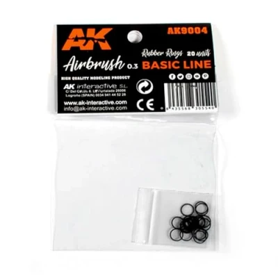 Imagen de AK Interactive Small Rubber (20 unidades/caja) Aerógrafo Línea Básica Model Building Tools and Accessories # AK9004