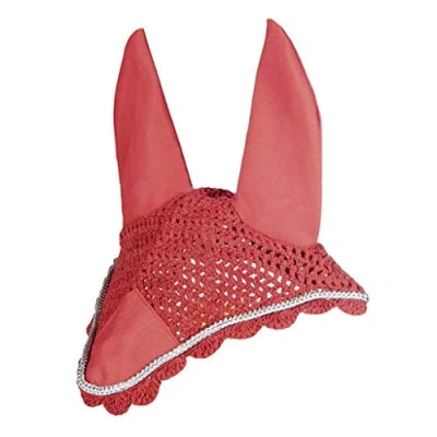 Imagen de HKM 33873271 Fliegenhaube, M, Dunkelrot/Silber
