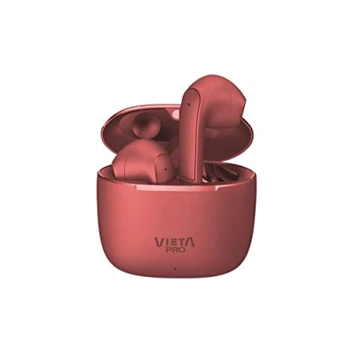 Imagen de Auriculares True Wireless Vieta Pro Fit 2, Bluetooth 5.3, Touch Control, Asistente de voz, 20 h, Rojo