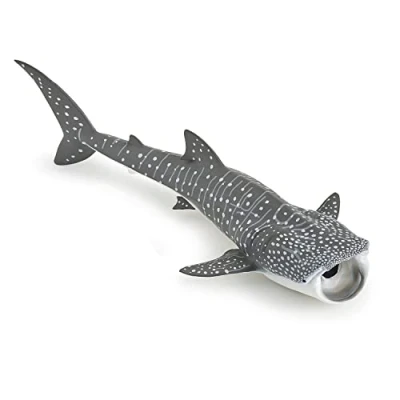Imagen de Papo Figurita Grande de Animal Tiburón Ballena, Gentil Gigante del Océano, Juguete para niños a Partir 3 años Aventura submarina pequeños exploradores Universo Marino