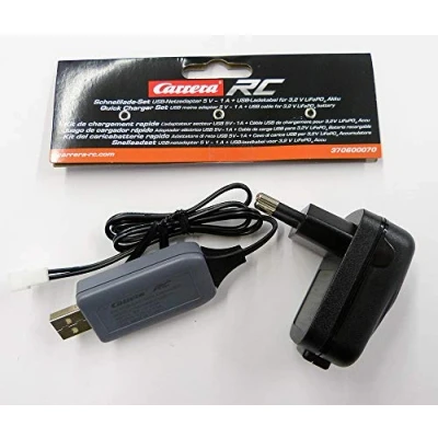 Imagen de Set de Carga rápida 5V 1A Adaptor USB GS+ Cable para batería 3,2V LifePo4 (370600070)