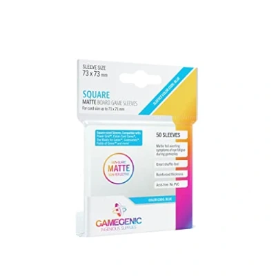 Imagen de GAMEGEN!C Matte Square Sized Sleeves 73x73mm (50), Clear Color (GGS10061ML)