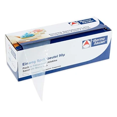 Imagen de Thermohauser 8300018082 Bolsas pasteleras Desechables (plástico PE) Smoothy, Transparentes, 100 Unidades, 60,0 x 27,0 0,009 cm, Polietileno