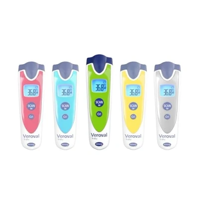 Imagen de VEROVAL Baby, Termómetro Infrarrojos 3 en 1, Digital para Bebés, Ideal Medir la Fiebre Casa, Medición Rápida y Precisa de Temperatura Corporal, sin Contacto, Color Verde