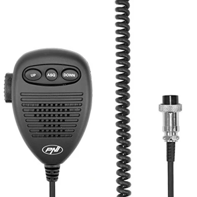 Imagen de Pni Mk8000 Micrófono De 6 Pines Para Radio, Negro
