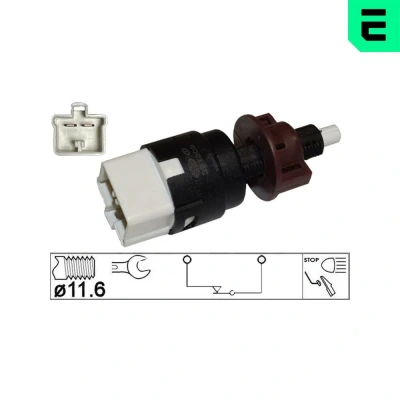 Imagen de ERA 331009 Interruptor luces freno eléctrico 2 HONDA: Jazz 2, CIVIC 7 Hatchback, Accord Limousine