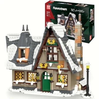 Imagen de Mould King 16049 Bloques de construcción Navidad, 766 Piezas, casa Juego construcción, Juguetes para niños a Partir 8 años