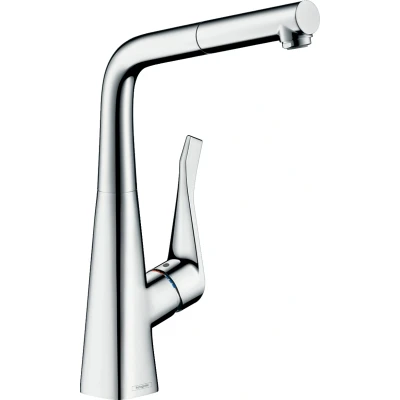 Imagen de Hansgrohe 14821000 Metris grifo de cocina con caño extraíble, cromo