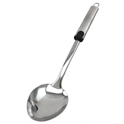 Imagen de FACKELMANN Cucharón cocina acero inoxidable servir con mango ergonómico, 34x7,3x1,5cm, 1ud.