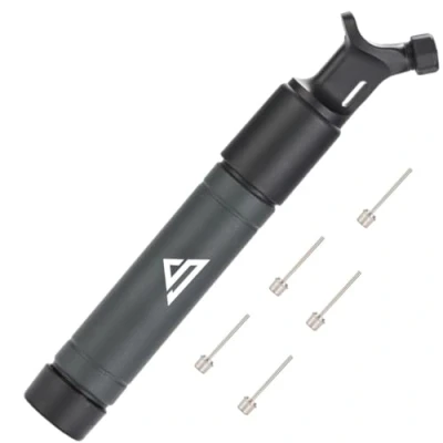 Imagen de Sports Stable Inflador Balones con 5 Agujas Doble Acción, Bomba De Aire Fiable para Tu Pelota Fútbol, Rugby, Voleibol, Baloncesto, Balonmano y Otras Pelotas Inflables