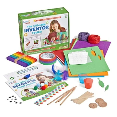 Imagen de Learning Resources El mejor kit de herramientas inventor , para niños 8+ años edad, 10 pruebas construcción y material que incluye 259 piezas, juguete