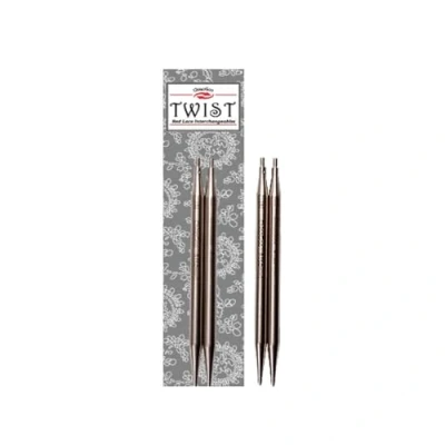 Imagen de (Size 6/4mm) ChiaoGoo 4 Inch Twist Red Lace Interchangeable Tips, 6/4mm