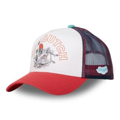 Imagen de Von Dutch Gorra Surf Hombre y Mujer, Trucker Ajustable con Snapback, Azul, blanco, Rojo, Talla TU, única