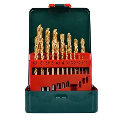Imagen de METABO 627156000 Juego de brocas en espiral para metal 19 HSS TIN, SP