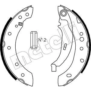 Imagen de Kit de zapatas METELLI 53 0332