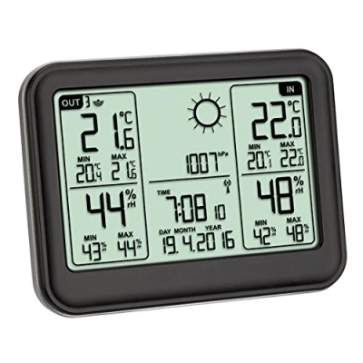 Imagen de TFA Dostmann Estación meteorológica inalámbrica Memo, Nº del Producto: 35.1141.01, Pantalla Clara, Ampliable a 3 transmisores