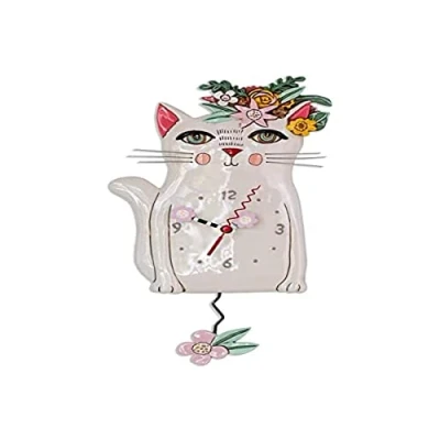 Imagen de Allen Designs, Reloj para colgar con forma de gato, Enesco