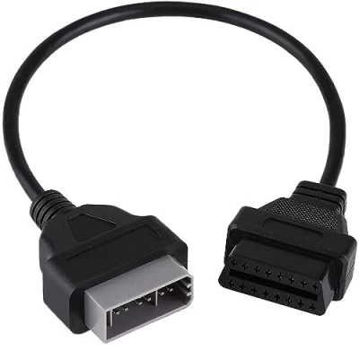 Imagen de Goliton S EOLF NISSAN14P Adaptador de diagnóstico OBD OBD2 16 Pin Connector para NISSAN 14 Pin, color: Negro