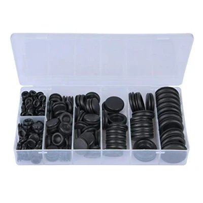 Imagen de arandela de goma, 200 piezas Negro 3/16&quot; 1/8&quot; 1/4&quot; 5/16&quot; 3/8&quot; 1/2&quot; 5/8&quot; 3/4&quot; Juego anillos sellado goma