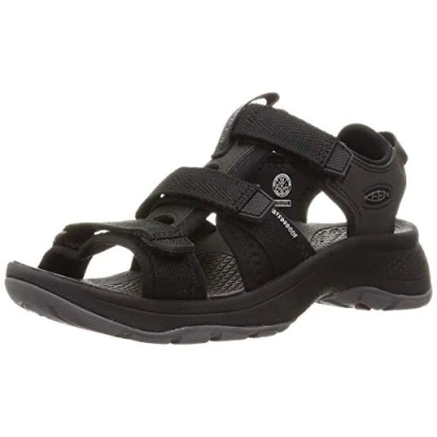 Imagen de KEEN Astoria West Open Toe, Sandalias Mujer, Black/Black, 35 EU