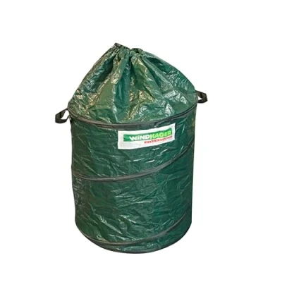 Imagen de Windhager 06739 Pop Up Bolsa de jardín (120 L, Cierre con cordón, Plegable, 50 x 60 cm), Color Verde