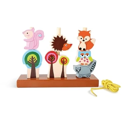 Imagen de Small Foot pequeño pie 5872 clasificador de Forma Otoño Madera, con Coloridos árboles y Animales, a Partir 1 año