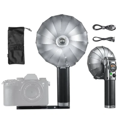 Imagen de Godox Lux Master Retro TTL HSS Flash de cámara, pantalla táctil, sincronización inalámbrica, batería integrada, sistema X inalámbrico 2.4 G compatible con