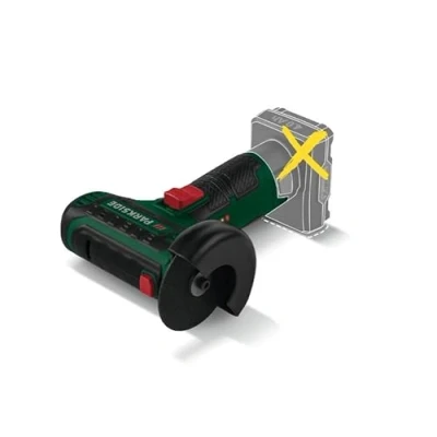 Imagen de Parkside PWSA 12 C2 Amoladora angular con batería, V, sin batería ni cargador, diámetro de 76 mm