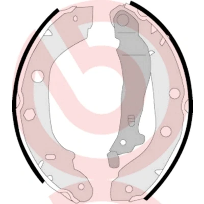 Imagen de BREMBO S 56 509 Zapatas de freno 229 42 con palanca mano RENAULT: Kangoo I Express, I, II NISSAN: Kubistar Furgón