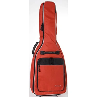 Imagen de GEWA Guitar Gig Bag Economy 12mm para guitarra clásica 3/4 7/8, rojo (resistente al desgarro y agua, acolchado 12mm, lujosas correas de mochila, gran compartimento accesorios) 212112