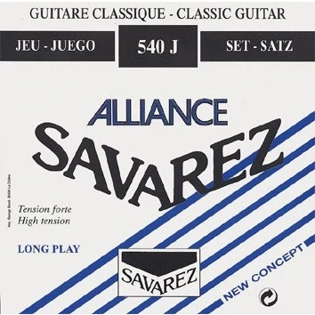 Imagen de Juego de cuerdas Savarez Alliance 540J azul. Tensión alta
