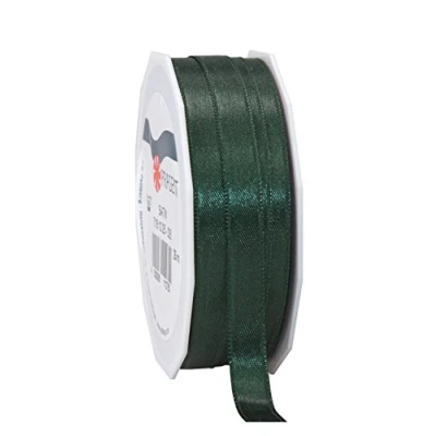 Imagen de C.E. Pattberg Cinta de Regalo Color Verde Pino Satinado, 27 Yardas para Envolver Regalos, 0.4 Pulgadas Ancho, Decorar y Manualidades, Decorativa Cada ocasión