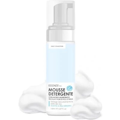 Imagen de Essenze Mousse Limpiadora Desmaquillante Facial para Piel Sensible, Mixta, Grasa y Seca Espuma Hidratante Delicada con Ácido Hialurónico, Rúcula Higo Chumbo 150ml