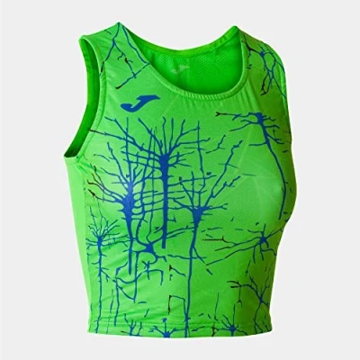 Imagen de Joma IX Top de Tirantes para Correr, Mujer, Verde Flúor, 3XS