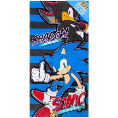 Imagen de SONIC THE HEDGEHOG Toalla Piscina Niña Niño y Adolescente Toallas Baño Grandes Algodon Ducha Playa Secado Rápido 140x70cm (Multi, 70x140cm)