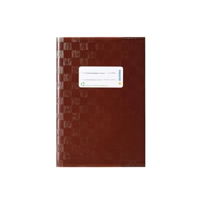 Imagen de HERMA 7427 Sobre DIN A5 rafia con etiqueta y estructura de rafia, polipropileno resistente lavable, protector para cuadernos, color marrón