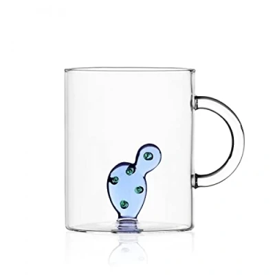 Imagen de Ichendorf Milano Taza cactus azul colección Desert Plants
