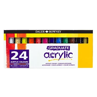 Imagen de Daler Rowney Graduate Set Colores Acrílicos 24x22 ml