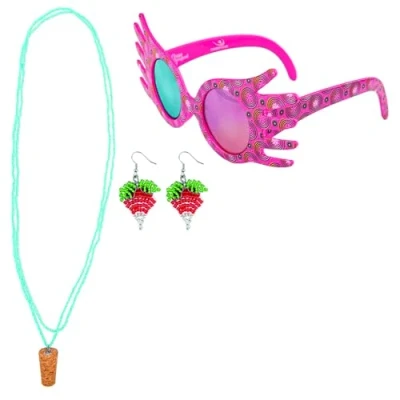 Imagen de Cinereplicas Harry Potter Trío de réplicas accesorios Luna Lovegood con Spectrespecs, aretes rábano y collar corcho Licencia Oficial