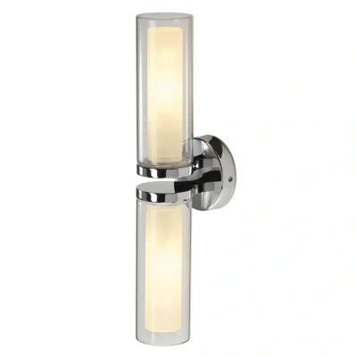 Imagen de SLV luminaria de superficie pared WL 106 / iluminación interior pared, superficie, proyector techo E14 IP44 40 W cromo