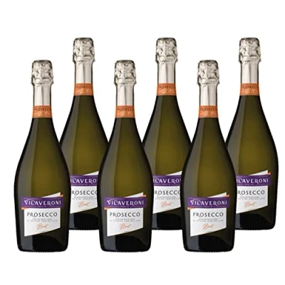 Imagen de Vilaveroni Prosecco DOC Brut Vino Espumoso Italiano 6 botellas x 75 cl