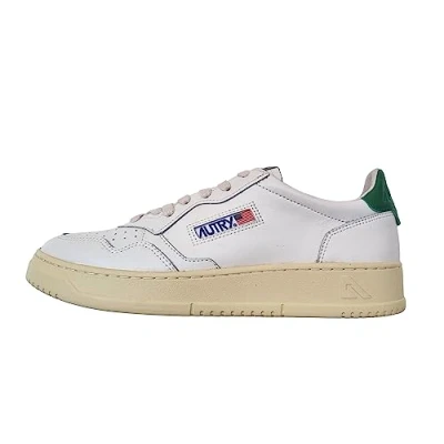 Imagen de AUTRY AULM LL15 Zapatillas deportivas unisex de piel, color blanco, Blanco y verde., 42 EU