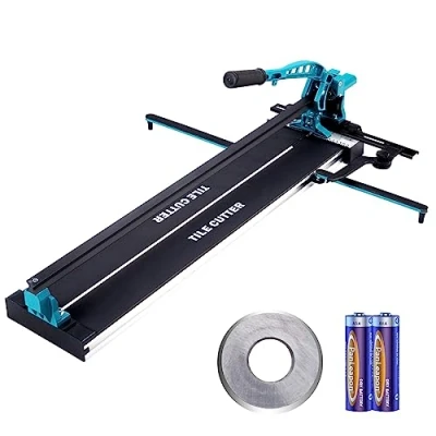 Imagen de VEVOR Cortador de Azulejos 800 mm Manual Muela Corte Carburo Tungsteno Posicionamiento por Infrarrojos Pies Antideslizantes para Instaladores Profesionales Principiantes