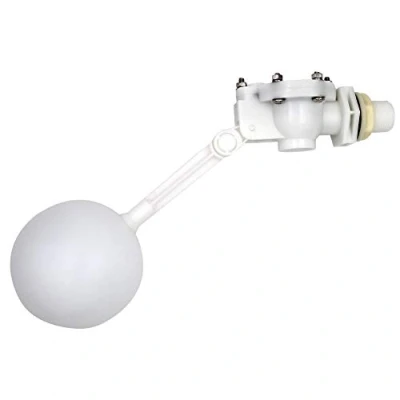 Imagen de MUALROUS válvula de flotador agua con brazo ajustable, bola flotante 3/4 &quot;para Estanque Acuario peces Ganado Oveja Canal