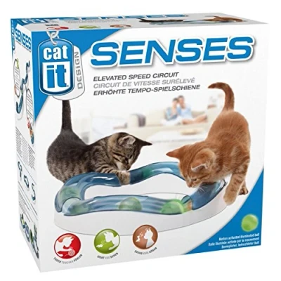 Imagen de Catit Design Senses Tempo Circuito de diversión para Gatos, Incluye Bola