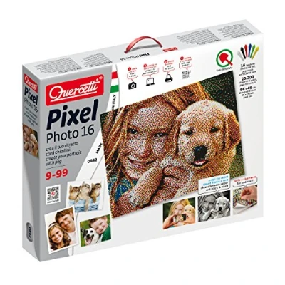 Imagen de Quercetti 0842 Pixel Photo Game de Uñas, 16 Tabletas , color/modelo surtido