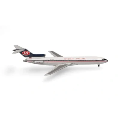 Imagen de herpa avión Modelo Boeing 727 200 JAT Jugoslav Airlines, Miniatura a Escala 1:500, Pieza de colección, sin Base, Metal