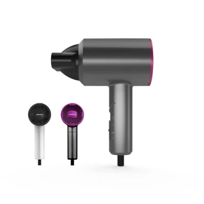 Imagen de Pritech Secador de Pelo, Profesional Poderoso para Secado Rápido, Boquilla Concentradora Aire, 3 Velocidades. Viaje, 1100W. Rojo.