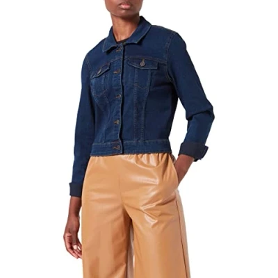 Imagen de Noisy may Nmdebra L/S Blue Denim Jacket Noos Chaqueta, Medium Azul, XS para Mujer