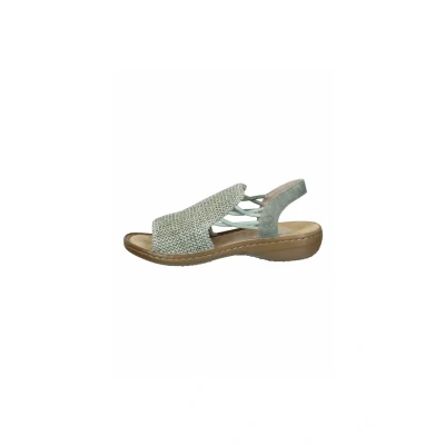Imagen de Rieker 60843, Sandalia con Pulsera Mujer, Verde, 38 EU